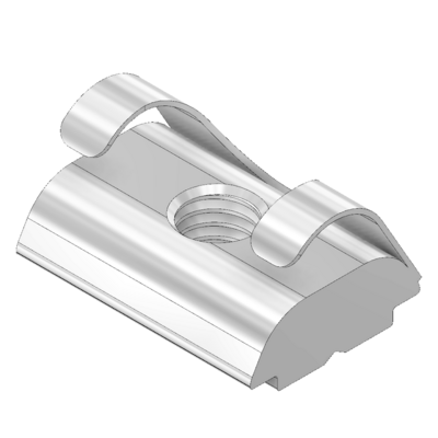 M5L-PF MODULAR SOLUTIONS ZINC PLATED FASTENER<br>M5 LONG RECTANGLE NUT W/POSITION FIX